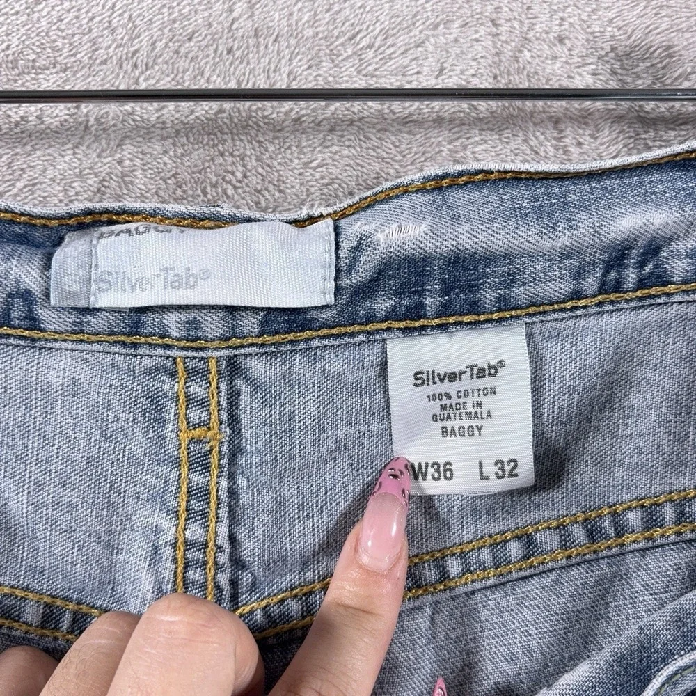 Levi's SilverTab Baggy Jeans Mens 36x30 Blue Loose Y2K Skate Denim Vintage